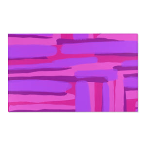 Pink Abstract Area Rug - ARTBYOPAL